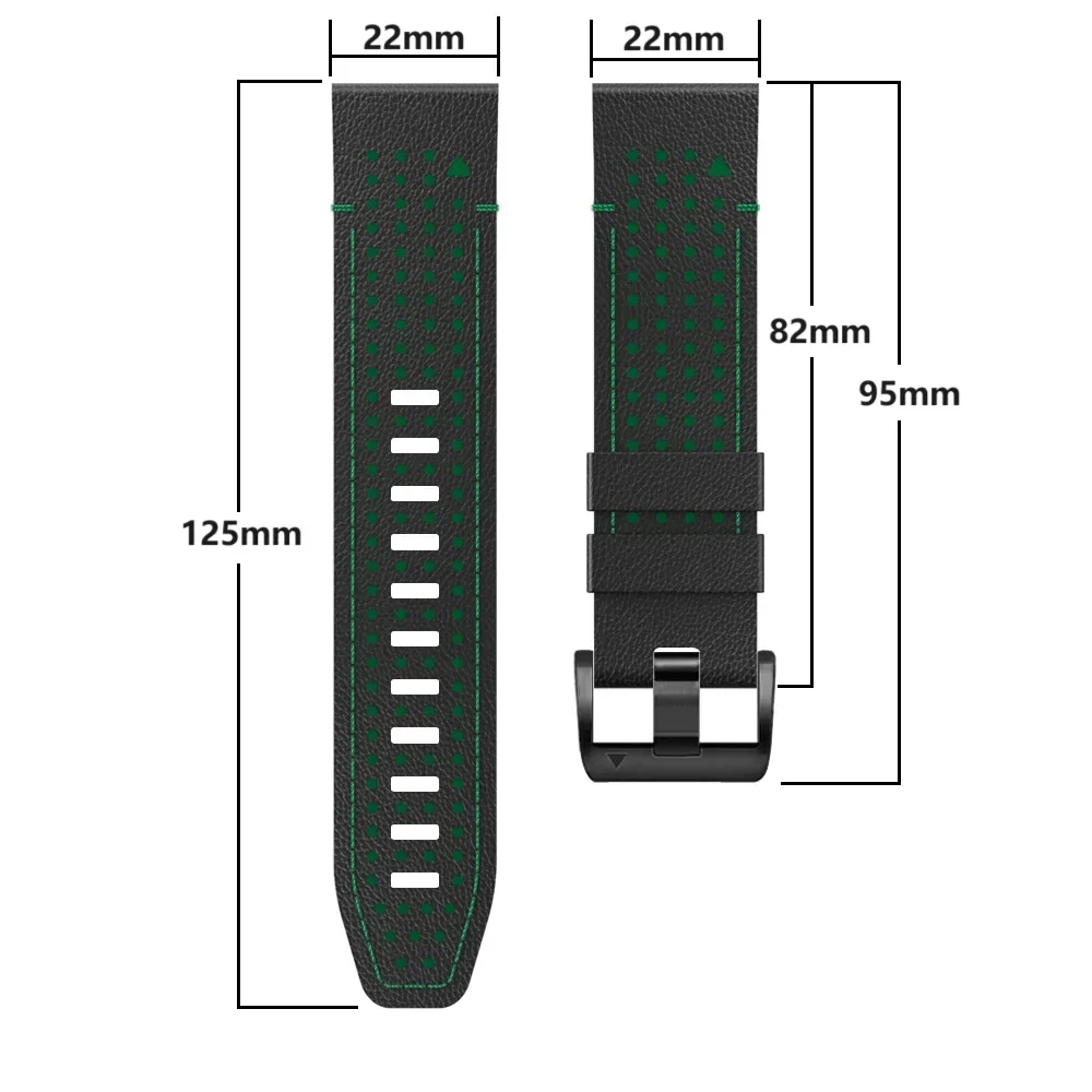 Leather Silicone Watch Band For Garmin TACTIX DELTA/Enduro/Fenix 7X 7 6X 6 5 5X Plus/Epix Pro Gen 2 Quick Fit 26mm 22mm Strap