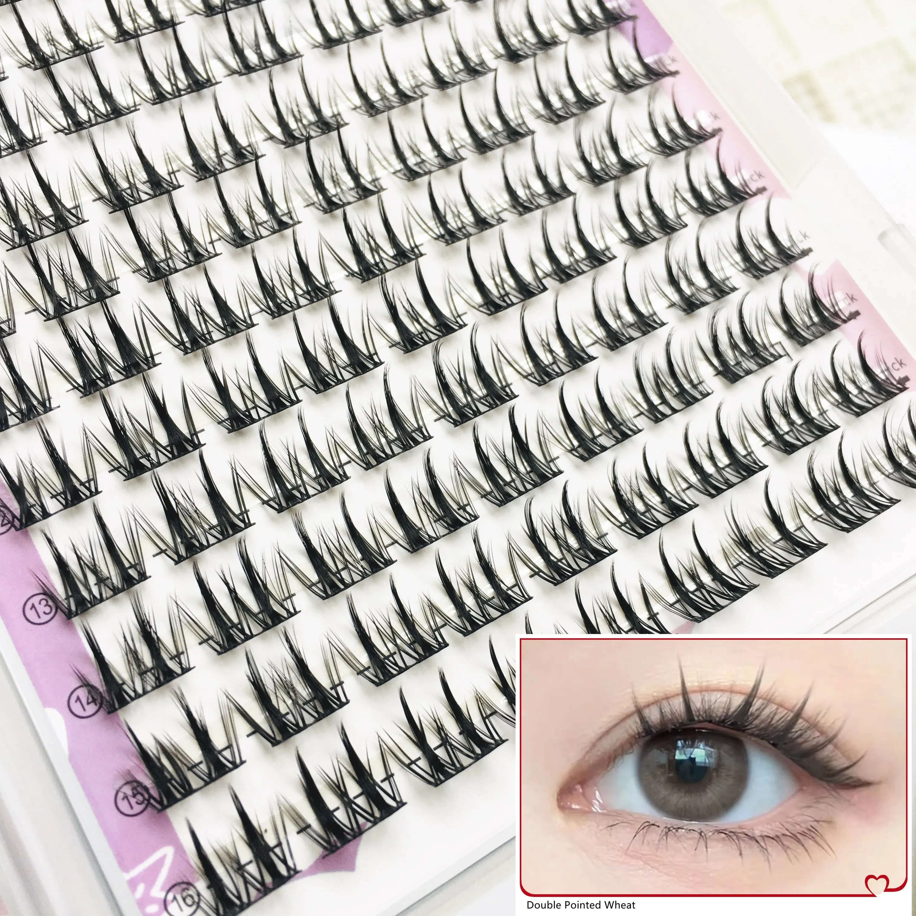 Eyeslash book 32Row Extension Personal Professional Individual Cluster Grafting Wholesale Sweet Large Capacity Flowerknow Makeup