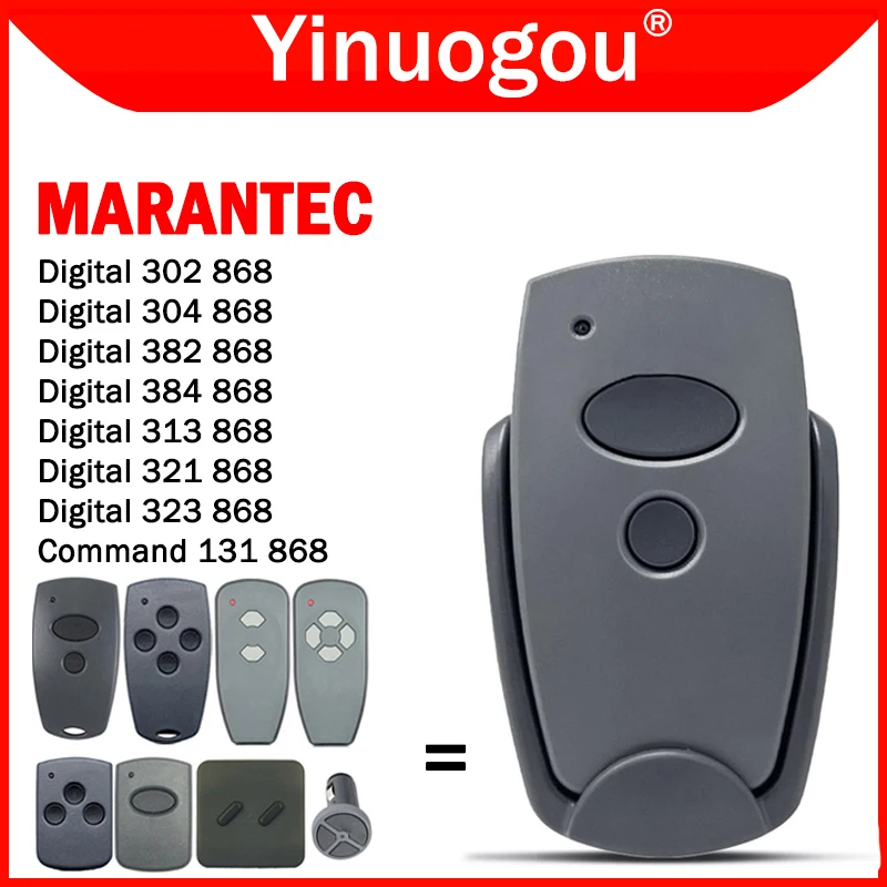 Imagem -02 - Marantec-garage Door Controle Remoto Duplicador Portão de Controle Remoto Marantec Digital 302 304 382 384 313 321 323 868mhz 868