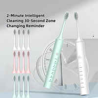 Sonic Electric Toothbrush Set for Adults Rotary Rechargeable Electric Toothbrush for Adults Rotating with 3 Soft Brush Heads