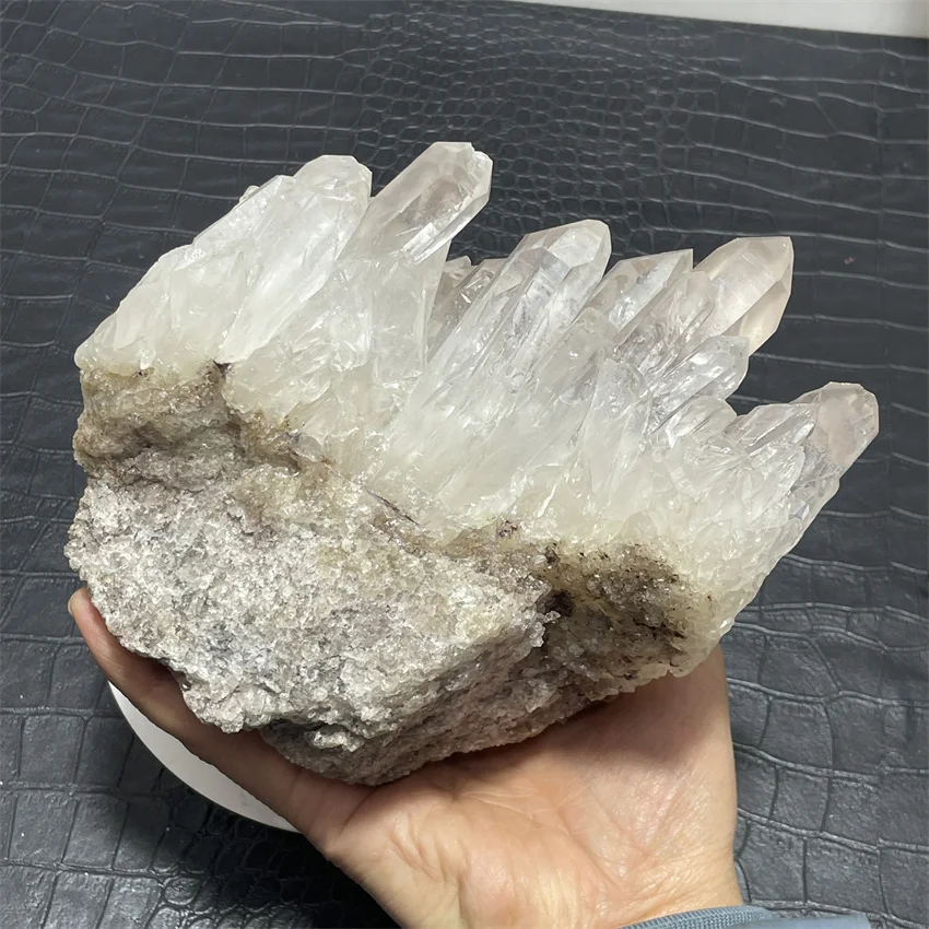 1.77kg Natural Rare White Quartz Crystal Cluster Mineral Specimen Healing