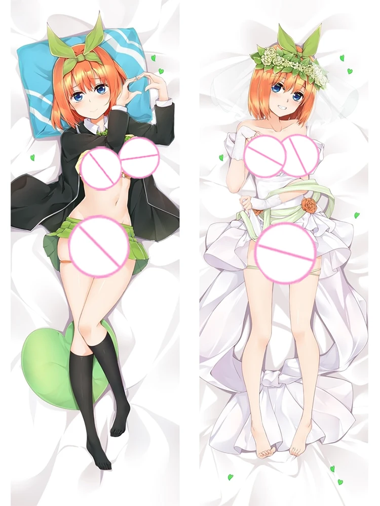 

Dakimakura Anime Pillow Cover Nakano Yotsuba Double Sided Print 2Way Cushion Bedding Gifts