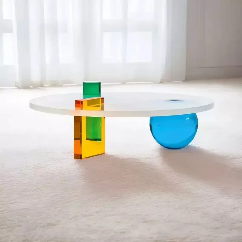 Transparent coffee table matte