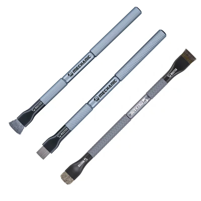 MECHANIC Steel/Fur Motherboard Cleaning Brush Dust Cleaning for Mobile Phone Chip Tin Glue Removal IC Pad Cleaning