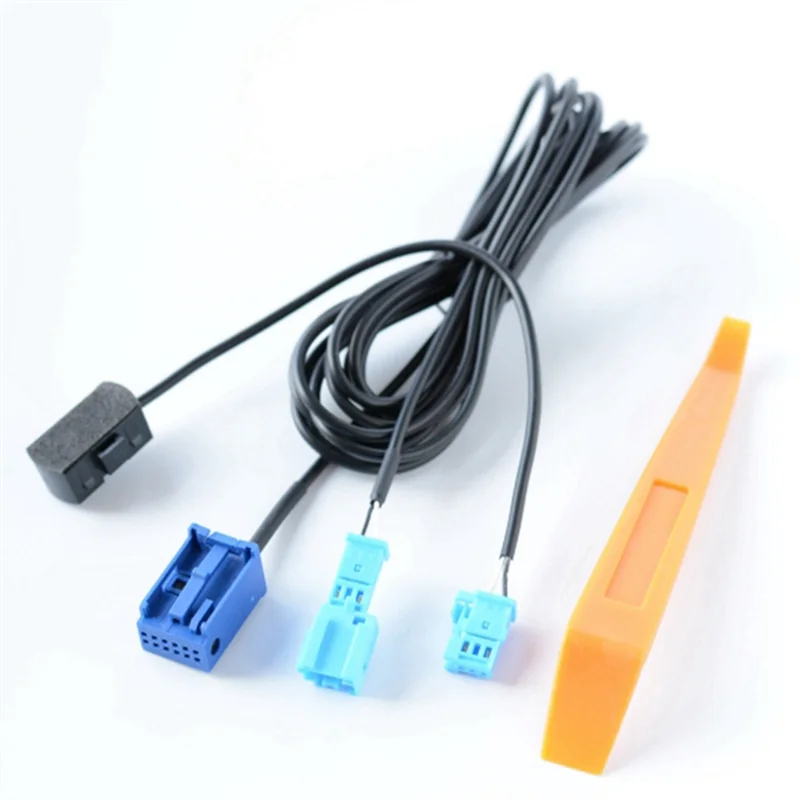 

#644T Car RD45 Host Bluetooth Microphone Micro-Cable Adapter for Peugeot (Black)