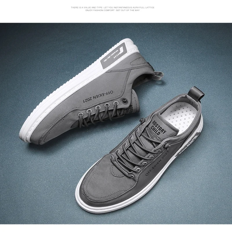 2025 nowy styl lodowych jedwabnych płóciennych butów z miękką podeszwą codzienne sportowe męskie buty koreańska wersja trendu oddychająca deska