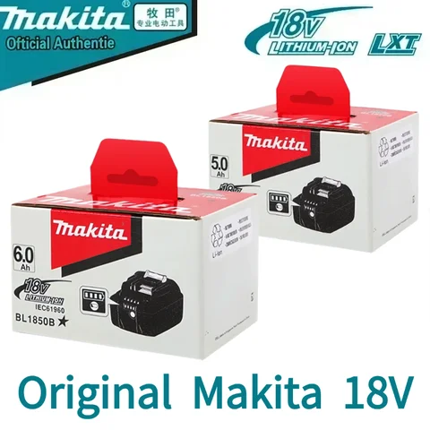 Original Makita18V battery 5.0Ah 6Ah 9.0Ah rechargeable power tool battery,replace lithium-ion LXT BL1860B BL1860 BL1850