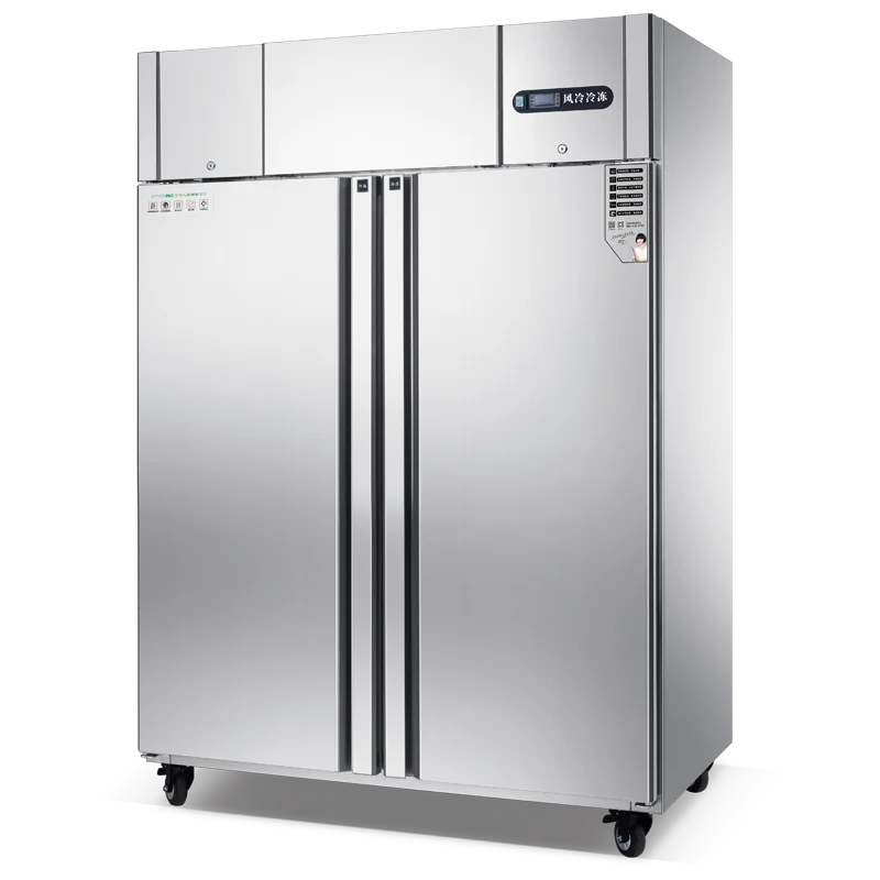 مصنع بيع سعة كبيرة تبريد الهواء ثلاجة باردة قابل للتعديل درجة حرارة واحدة تستقيم الفريزر ثلاجة باب مزدوج فندق