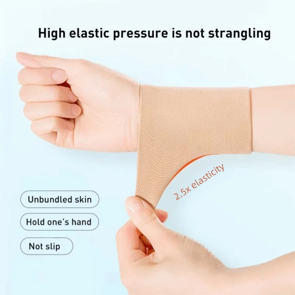 Polyurethane Fibre Wrist Protector Bands Breathable Anti Sprain Wrist Brace Elastic Thin Wristband Fatigue Relieve