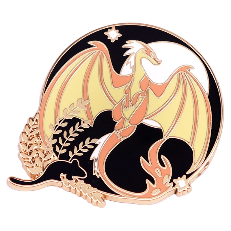 A3315 Anime Flying Dragon Enamel Pins Brooches for Clothing Briefcase Badges Lapel Pins for Backpack Fashion Jewelry Accessories