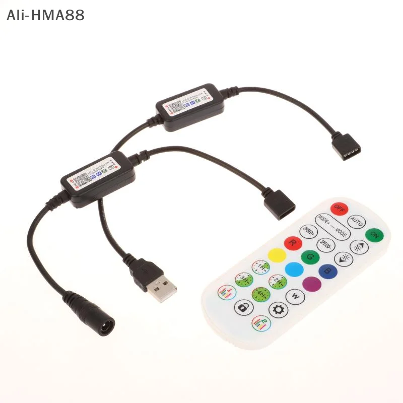 

1 Set RGB Colorful LED Light Strip Connector For APP Control DC USB 5V-24V Music Colorful Tape Light Mini Bluetooth Controller