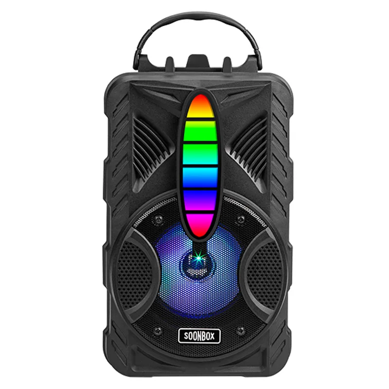 2023 Portable Bluetooth Speaker Outdoor Family Camping Party Stereo Wireless Karaoke Speaker with Microphone and Phone Holder