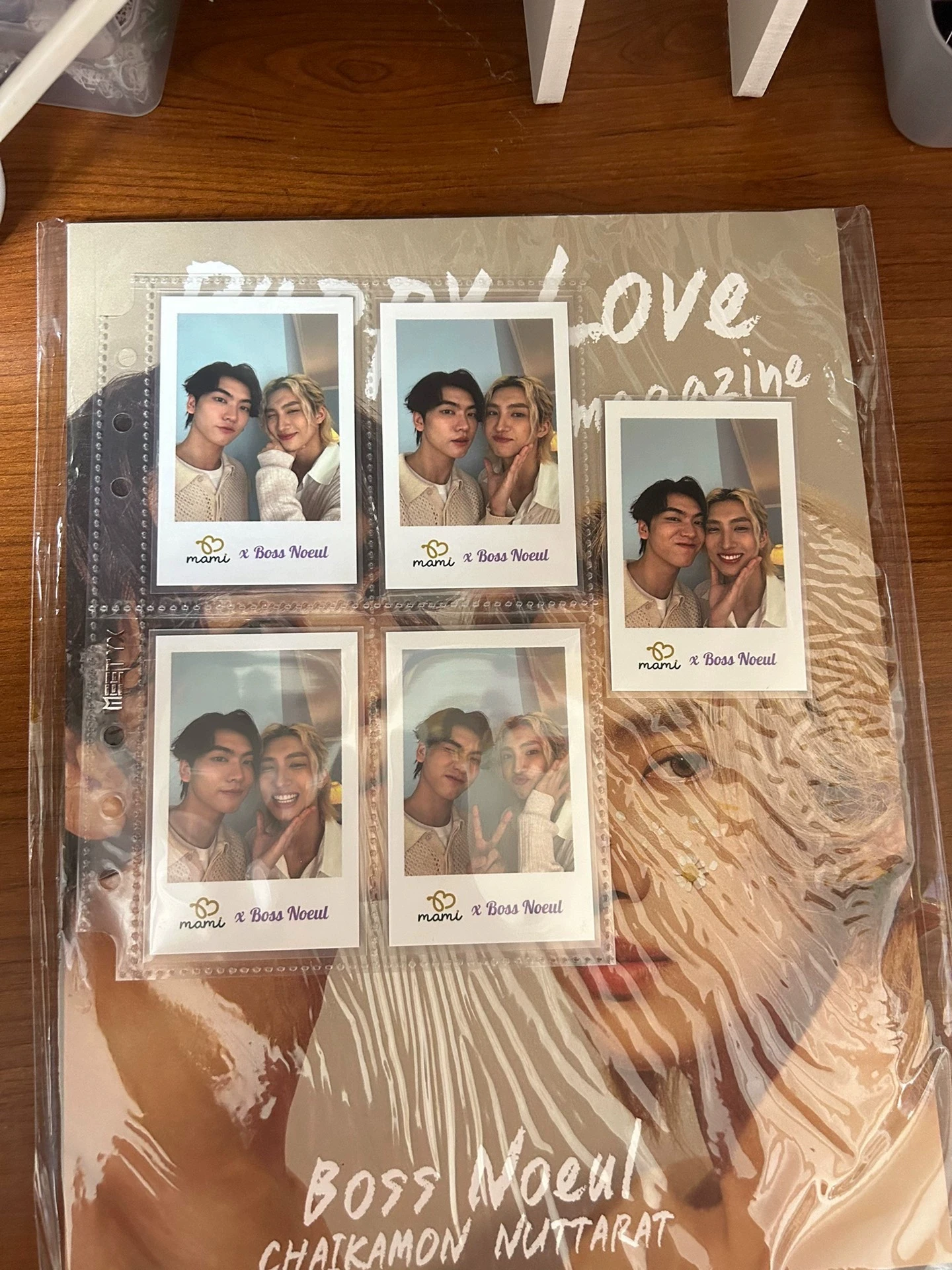 

Boss/Noeul Chaikamon Nuttarat Magazine Album Puppy Love Magazines Card Fans Gift Small Cards