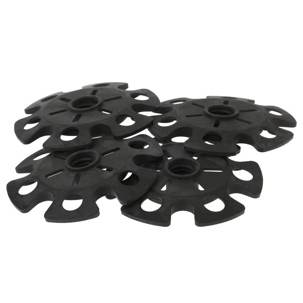 4Pcs Replacement Rubber Trekking Pole Snow Basket Caps Accessories Kit image 3