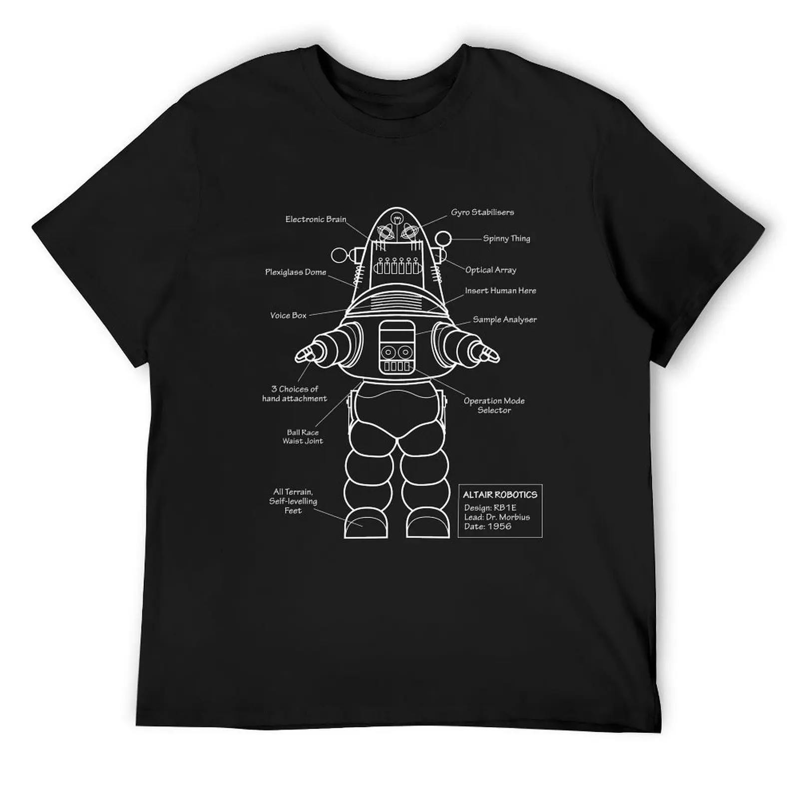 

Robot Anatomy T-Shirt T-shirts man customizeds quick-drying korean fashion shirts men