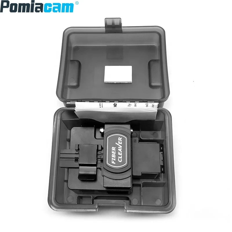 

TM-27 Optical Fiber Cleaver Telecom Tool Optic Fiber Cable Cleaver Singlemode Use Rotatable and Replicable Blade 48,000 Cleaves