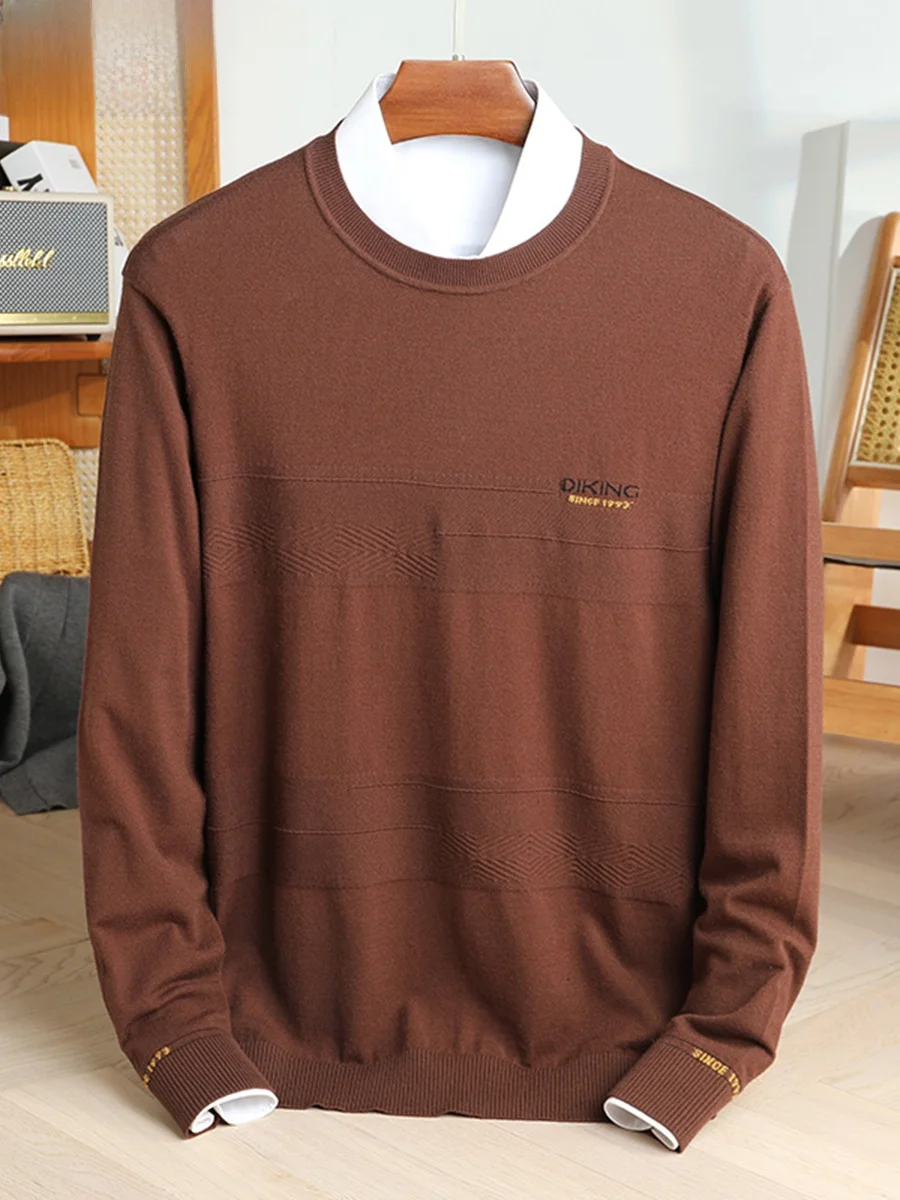 

Мужская облегающая трикотажная футболка с круглым вырезом, повседневная базовая модель, весна-осень, новинка, бренд Wooden Du, китайский производитель