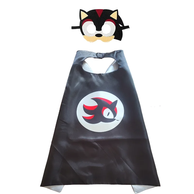 2026 Anime The Hedgehogs Maschera Mantello Mantello Cosplay per bambini Costume di compleanno Abbigliamento Mantello e mantello Performance