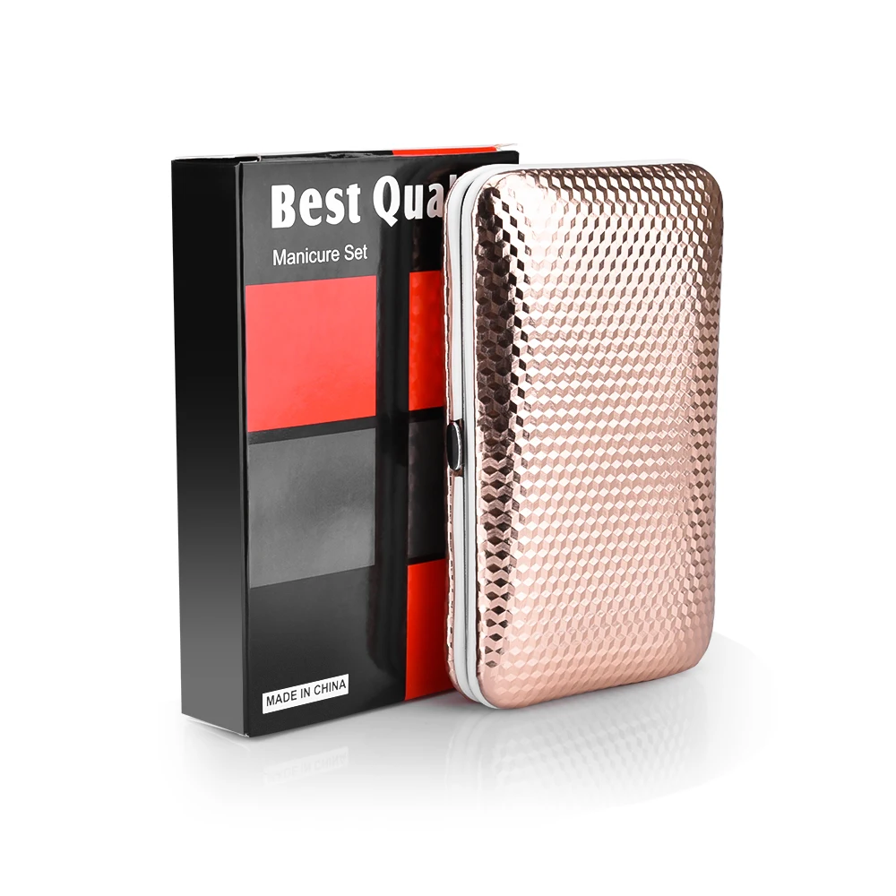 18 in 1 프로 매니큐어 세트 손톱깎이 스테인리스 스틸 페디큐어 큐티클 가위 블랙헤드 여드름 제거 바늘 네일 아트 도구 키트