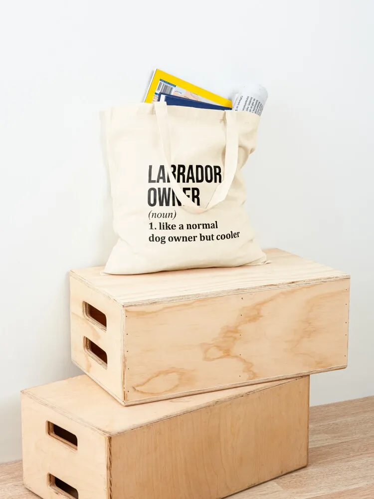 Labrador Owner Definition Tote Bag Konfigurowalna torba na zakupy Torby na zakupy Płócienna torba na zakupy