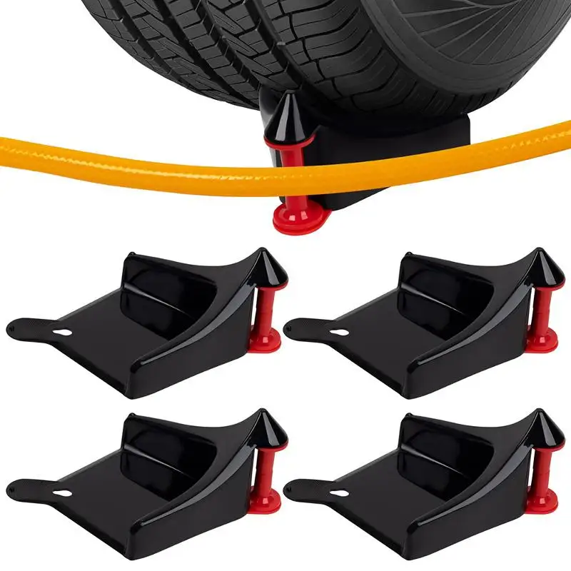 Cale de pneu coulissant, Tube de lavage de voiture, outils Anti-pincement, Guides de tuyau de voiture, roue, empêche les détails de voiture/outil de lavage, 1 pièce