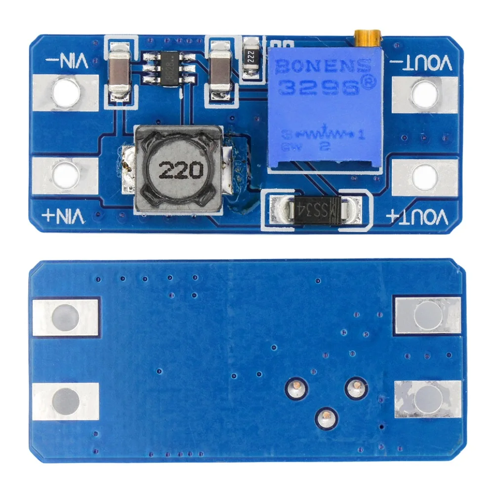 MT3608 2A DC-DC Step Up Converter Booster Power Supply Module Boost Step-up Board Input Voltage 2V-24V to 5V-28V for Arduino