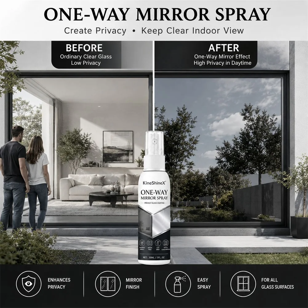 Window Spray Privacys Reverse-Side Application Smoothing Privacys Glass Backsplashes