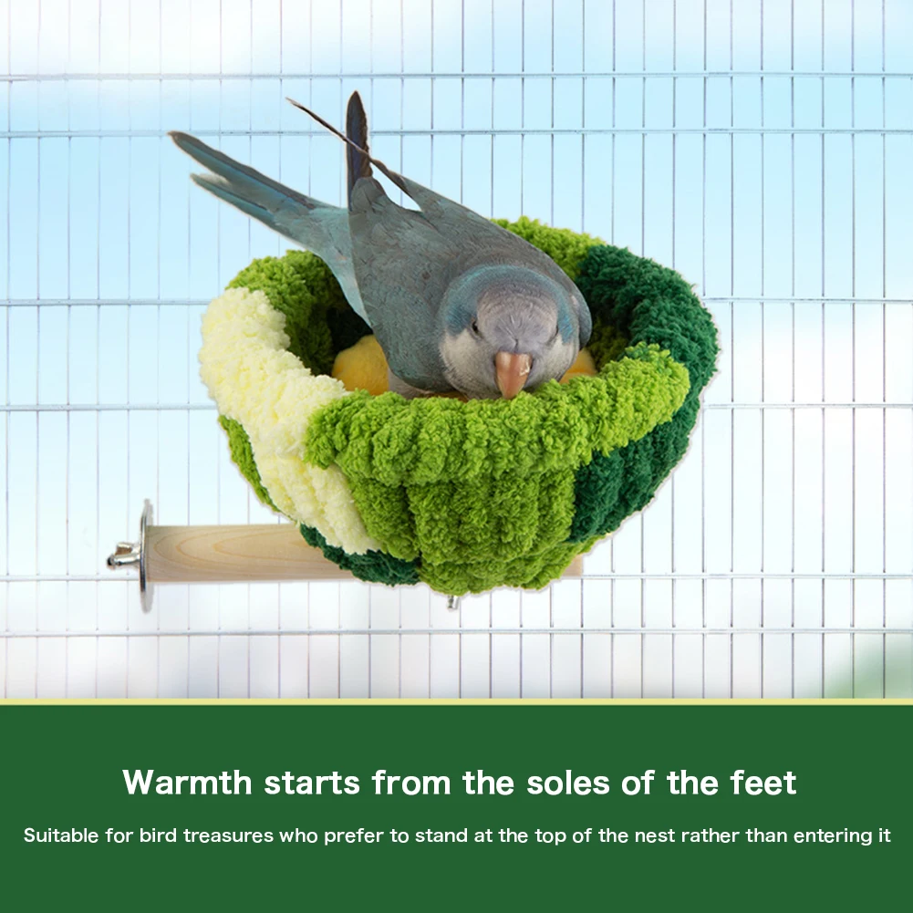 

Super Soft Bird Nest Mat Swing Ring Platform Nest House Cage Bed For Bird Parrot Budgie Parakeet Cockatiel Lovebird Finch Canary