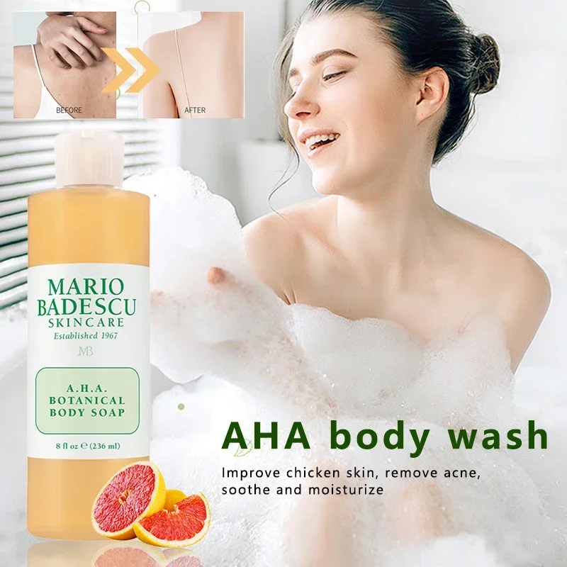 

236MLAHA Fruity Body Wash Improves Chicken Skin Removes Acne Sooth Moisturizes Skin with Long lasting Fragrance Hair Care Series