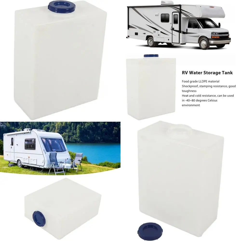 Tangki Air Segar RV Portabel 10 Galon - Bahan PE Ringkas dan Tahan Lama untuk Berkemah, Berperahu, dan Trailer Perjalanan