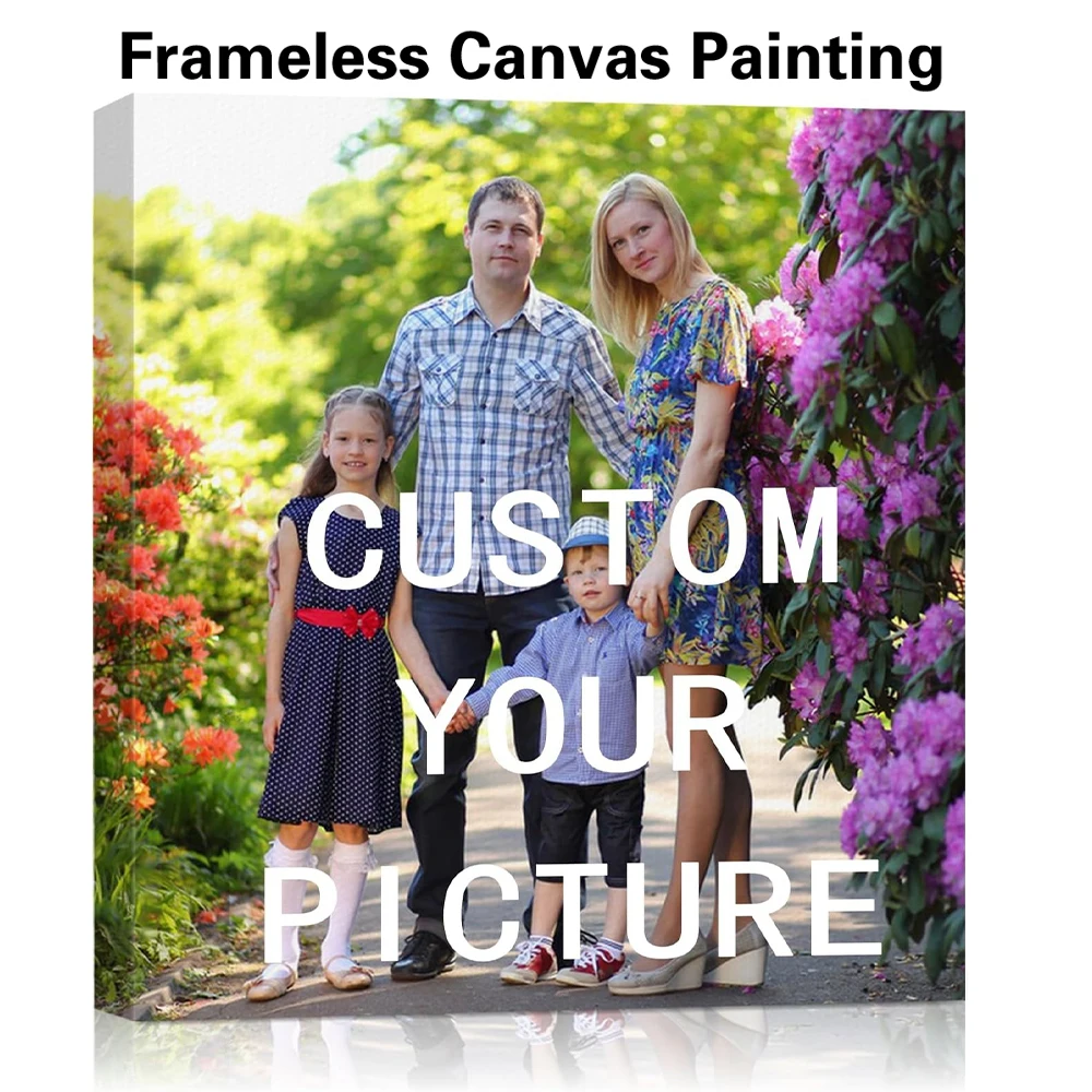 1pc Frameless Personalize Custom Photo family Print On Canvas No Frame Video Game Wall Pictures Print For Gamer Room