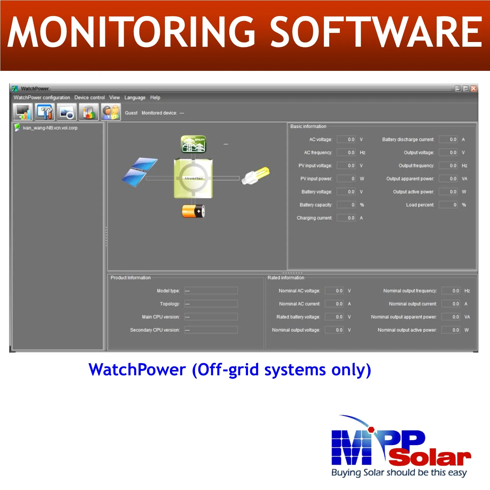 Inversor solar com carregador MPPT, paralelo WiFi, onda senoidal pura, entrada fotovoltaica alta, 1200 W, 48V, 230V, 1200 V, 11kW, 2 MPPT, 150A