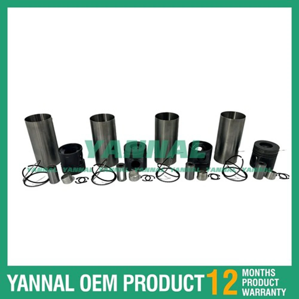 

New 1104 Rebuild Overhaul Kit With Cylinder Liner Piston Rings Set For Perkins