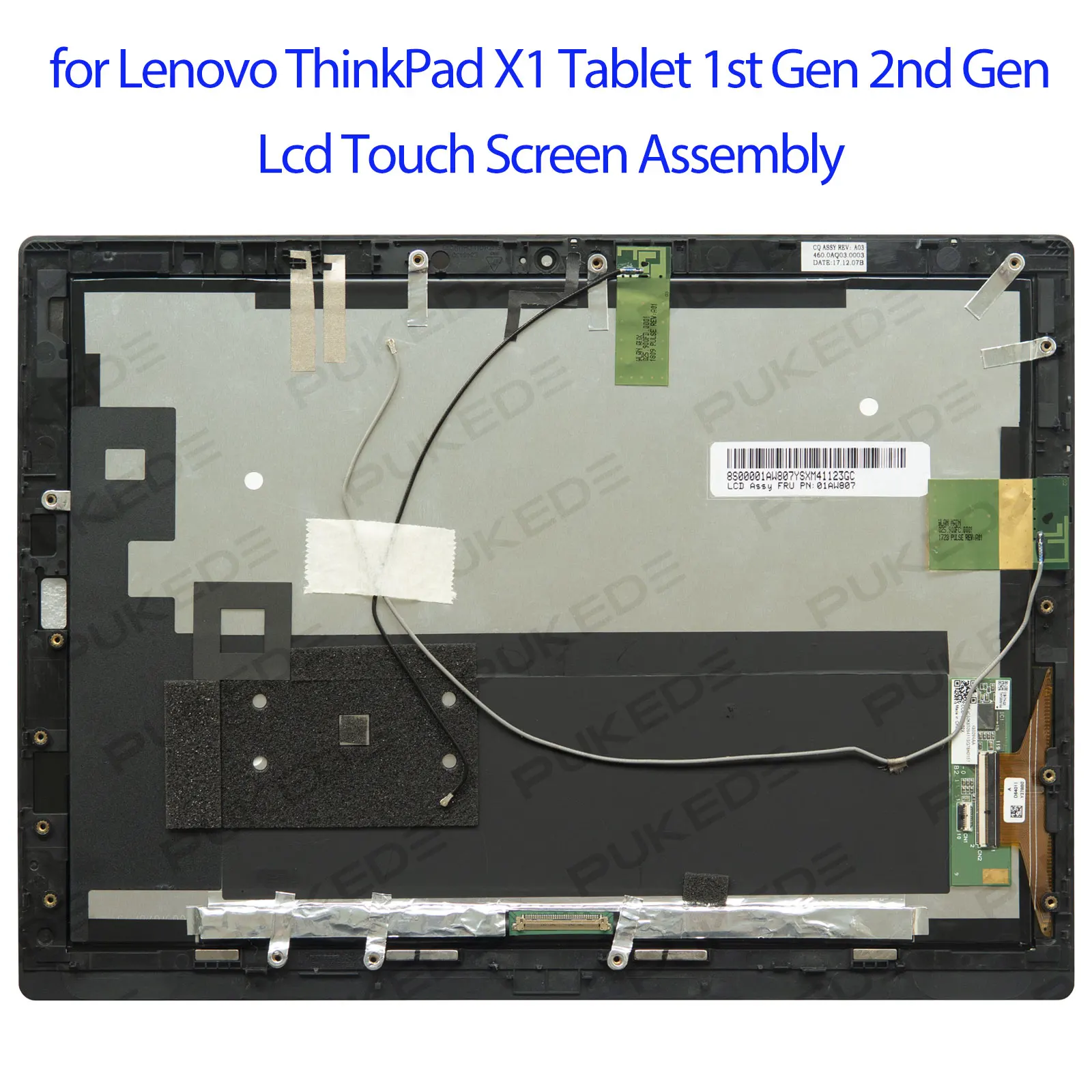 

for Lenovo ThinkPad X1 Tablet 1st Gen 2nd Gen 12.0"inch Lcd Touch Screen Display Assembly MS12QHD501 2160×1440 FRU:01AW807
