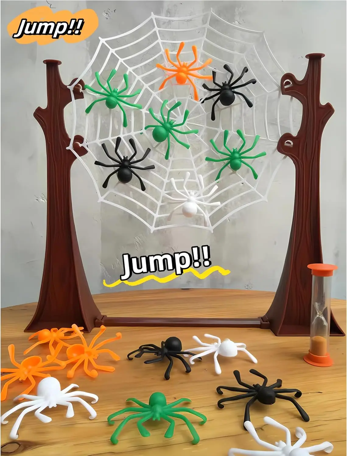 Jumping Spider Launch Board Game - Interactive Family Party Toy , Educational Bouncing Set, Ideal Birthday Helloween Xmas Gift