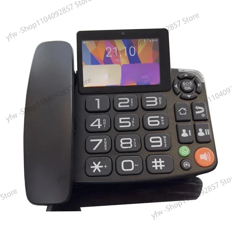 Android Fixed Wireless Landline 4G SIM Network Videophone Glob Universal Elderly WIFI Video Mobile Phone Home Office