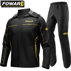 Ropa impermeable para motocicleta y días lluviosos, conjunto de chubasquero ultrafino para Motocross, transpirable, cómodo y reflectante