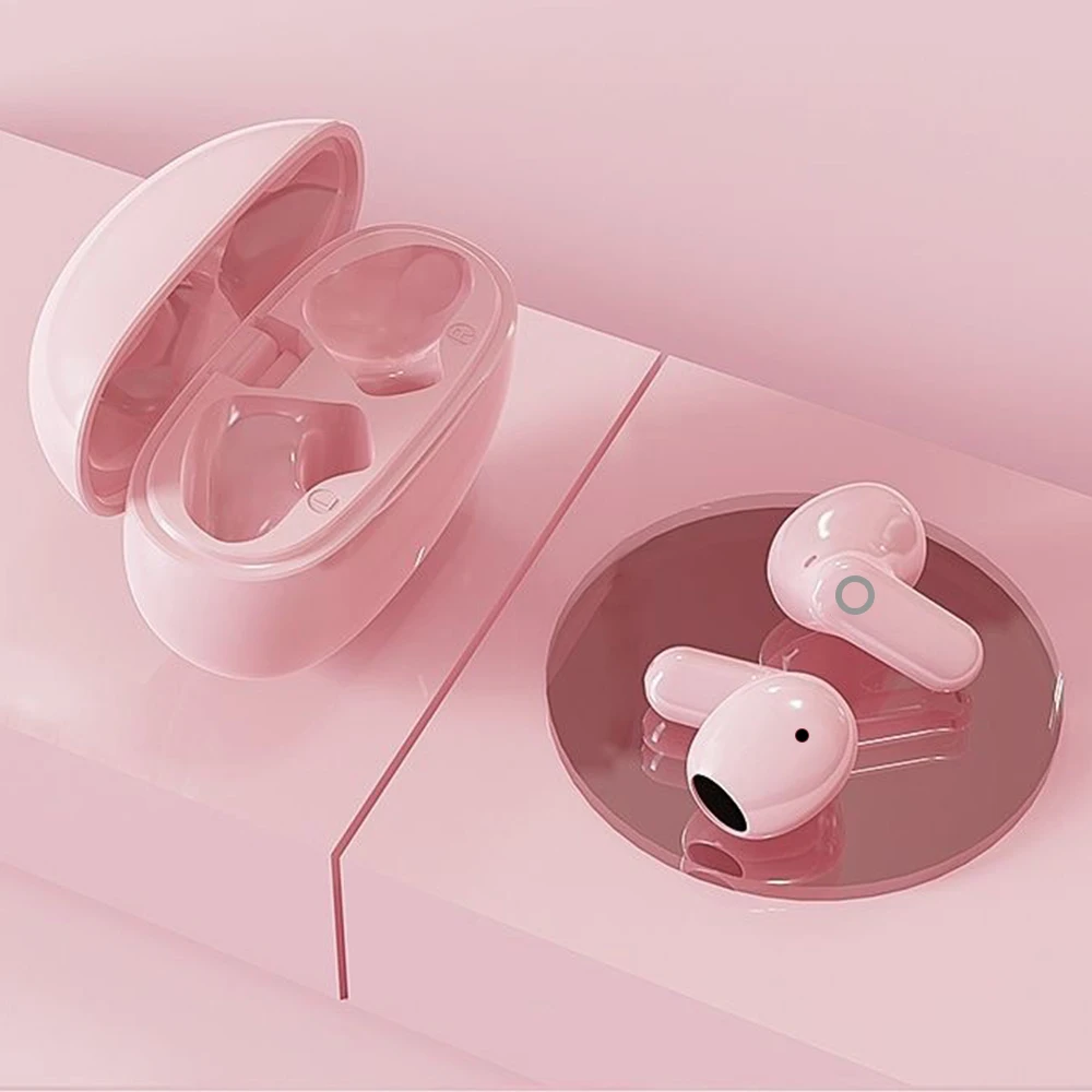 سماعات أذن بلوتوث TWS ميكروفون لاسلكي مع خاصية إلغاء الضوضاء داخل الأذن تصميم رياضي لاسلكي اختيار مثالي للهدايا