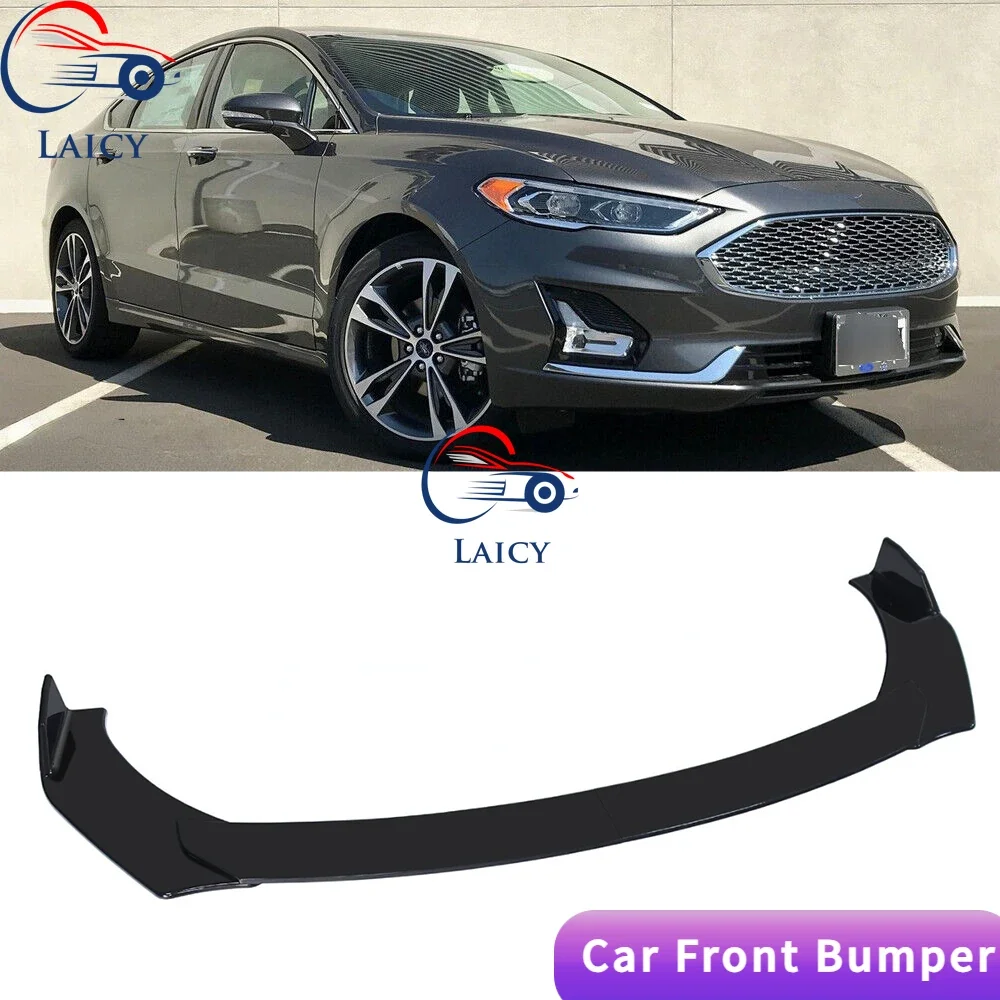 LAICY For  Fusion 2006-2020 Car Front Bumper Lip Chin Spoiler Splitter Body Kit Guard Deflector Lips Covers Carbon