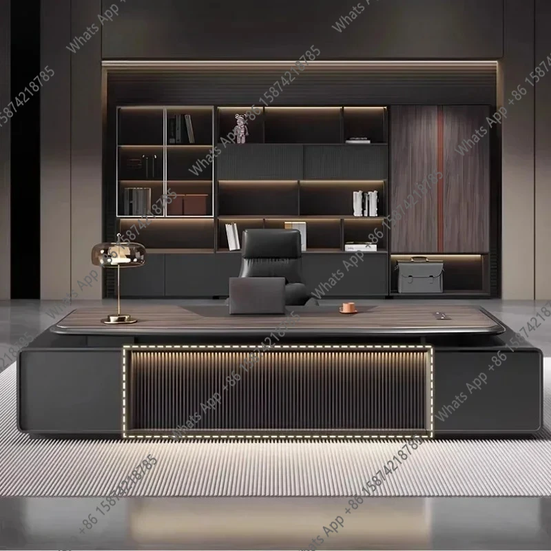 

X Light Luxury High Quality Office Desk Organizer L Shape Designer Computer Desks Chair Secretary Conference Bureau Home Furnitu