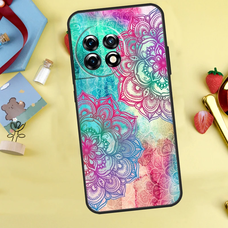 حافظة أنيقة بتصميم زهور ماندالا لهاتف OnePlus 15 13 12 11 10 9 13T 13R 12R 10R 10T 8T Nord 5 CE 4 3 2 Lite N20 N30 #2