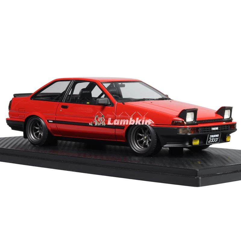 Ignition model IG 1:18 AE86 apex 2-door red flip-lit version resin car model ornament collection gift miniature limited