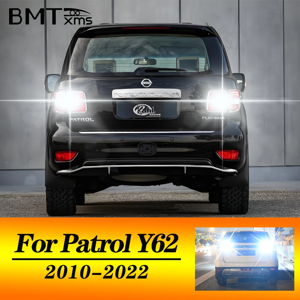 BMTxms 2PCS T15 W16W 921 Car LED Reverse Light For NISSAN Patrol Y62 VI 6 2010 2011 2012 2013 2014 2015 2016 2017 2018 2019 2020