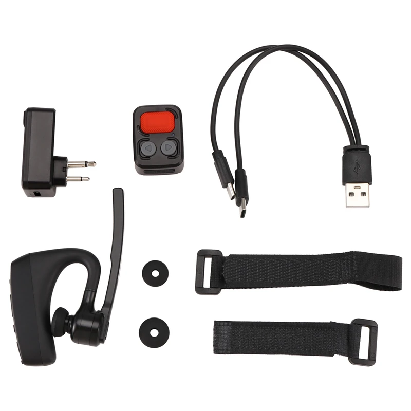 Walkie Talkie Bluetooth Earphone Adapter Wireless PTT Remote Control For Restaurant Hotel