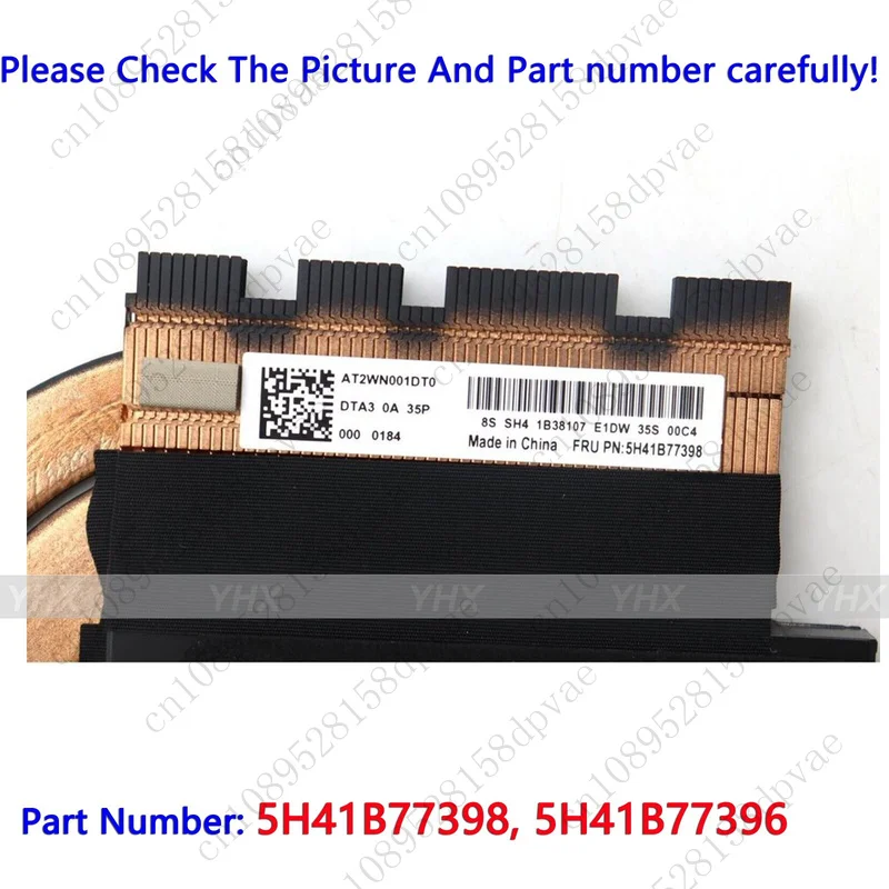 GYX Nowy radiator CPU GPU z modułem termicznym SWG do ThinkPad P16v Gen1 21FE 21FF