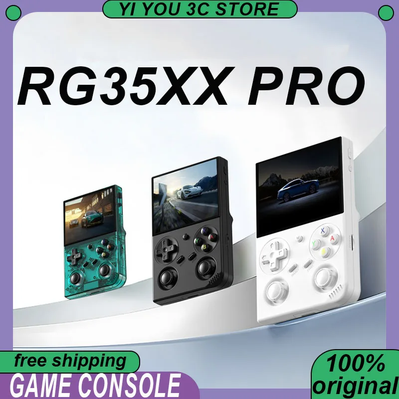 RG35XX PRO وحدة تحكم ألعاب محمولة 3.5 "IPS 640*480 شاشة لينكس 64 بت 3200 مللي أمبير واي فاي ريترو مشغل ألعاب الفيديو 64G + 256G #1