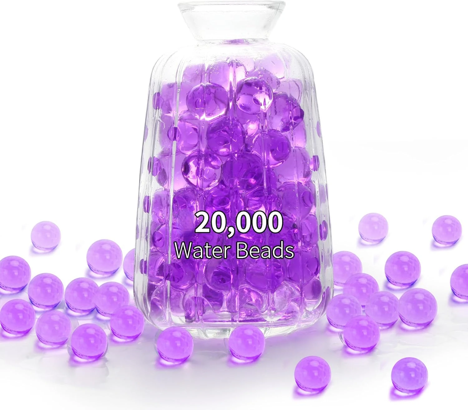 20000Pcs Gel Water Balls Jelly Beads Pearl Crystal Soil Decors Growing Up Water Balls Gun Blaster Ammo Family Kids Orbiz Toys