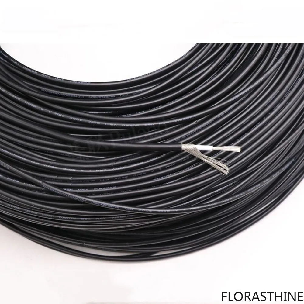 UL1185 PVC Single Core Shielded Stranded Electronic Wire Tinned Copper Signal Audio Cable 14AWG 16 18AWG 20 22 24 26 28AWG