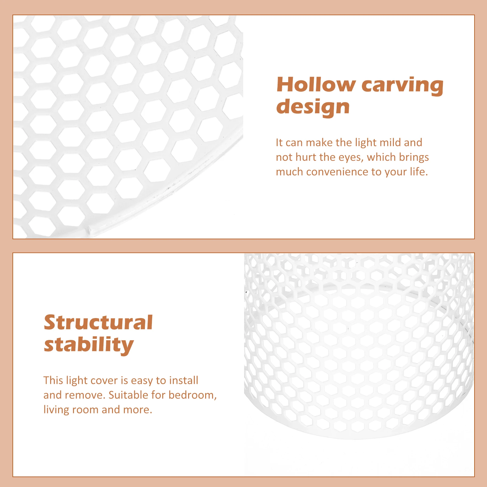 

Modern Wrought Iron Lampshade Cover for Table Lamps Simple Atmosphere Retro Style Kitchen Bedroom Cafe Bar Club Home Decoration