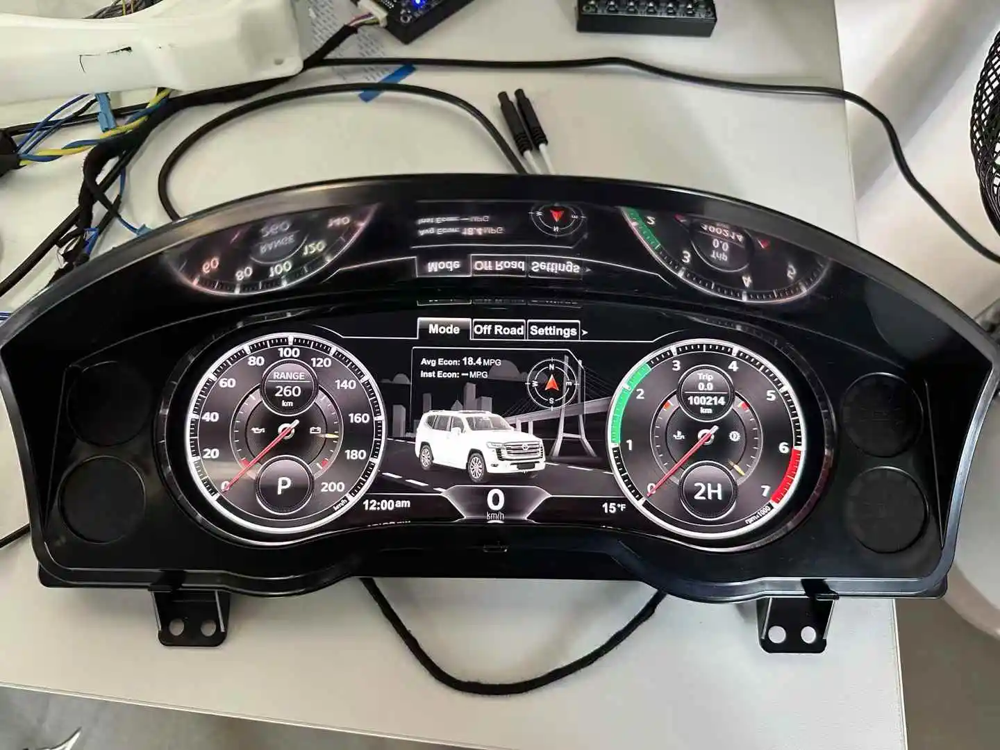 

LCD Dashboard Digital Cluster For Toyota Land Cruiser 200 LC200 2008-2020 Instrument Virtual Cockpit Speedometer Screen Headunit